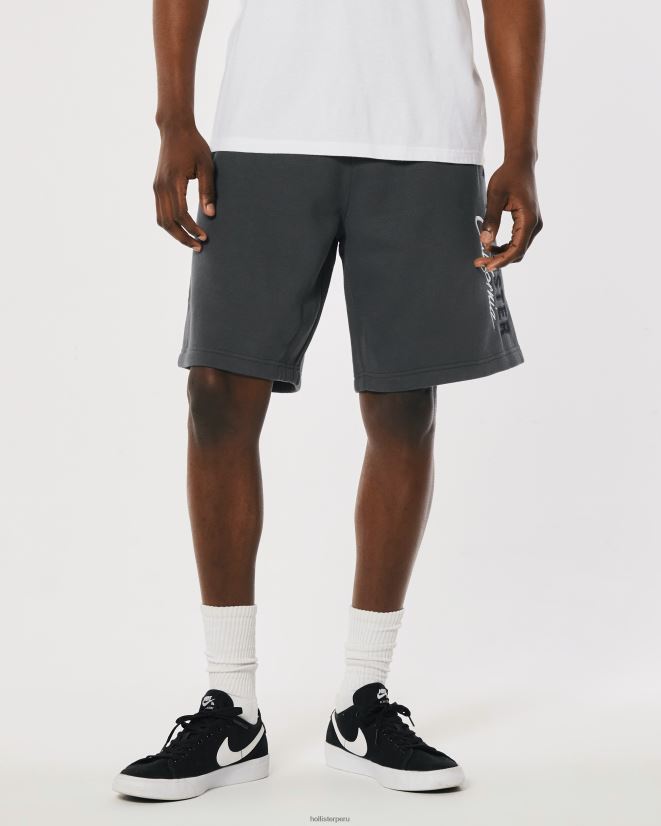 educación física Hollister Pack de 3 shorts de felpa con logo de 9\'\' multi 086N621405 hombres fondos
