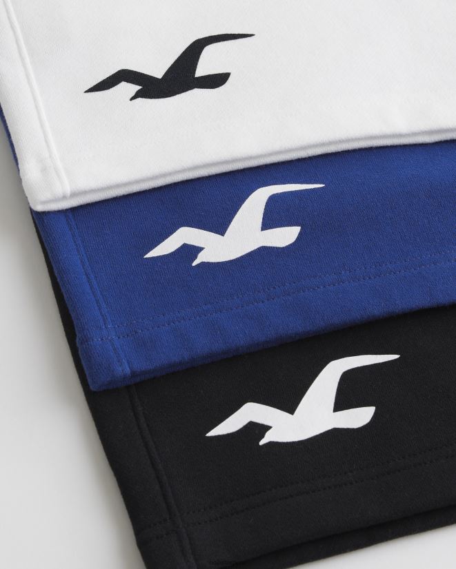 educación física Hollister Pack de 3 shorts de polar con gráfico de logo de 7\'\' multi 086N621406 hombres fondos