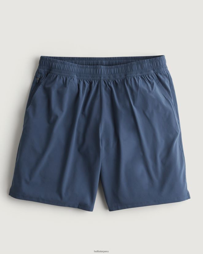 educación física Hollister pantalones cortos activos gilly hicks 7'' Armada 086N621255 hombres fondos