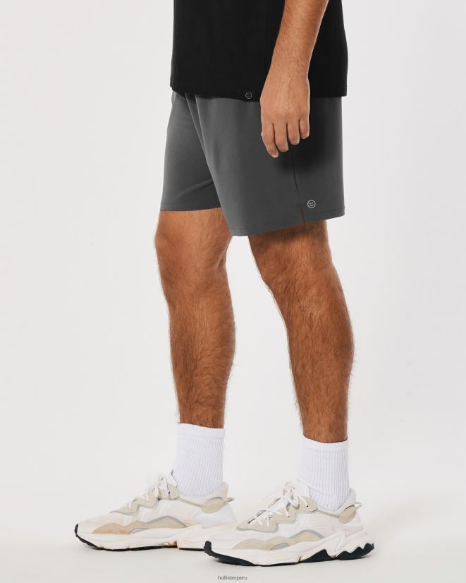 educación física Hollister pantalones cortos activos gilly hicks 7\'\' gris oscuro 086N621236 hombres fondos