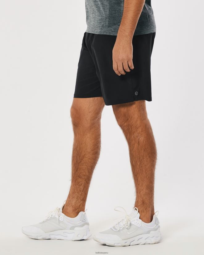 educación física Hollister pantalones cortos activos gilly hicks 7\'\' negro 086N621215 hombres fondos