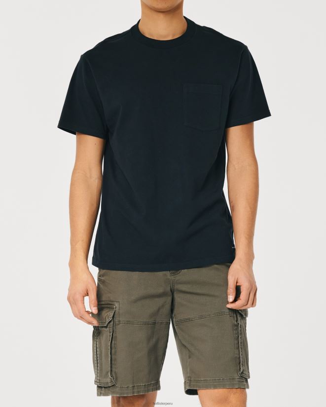 educación física Hollister pantalones cortos cargo de sarga 11\'\' aceituna 086N621226 hombres fondos