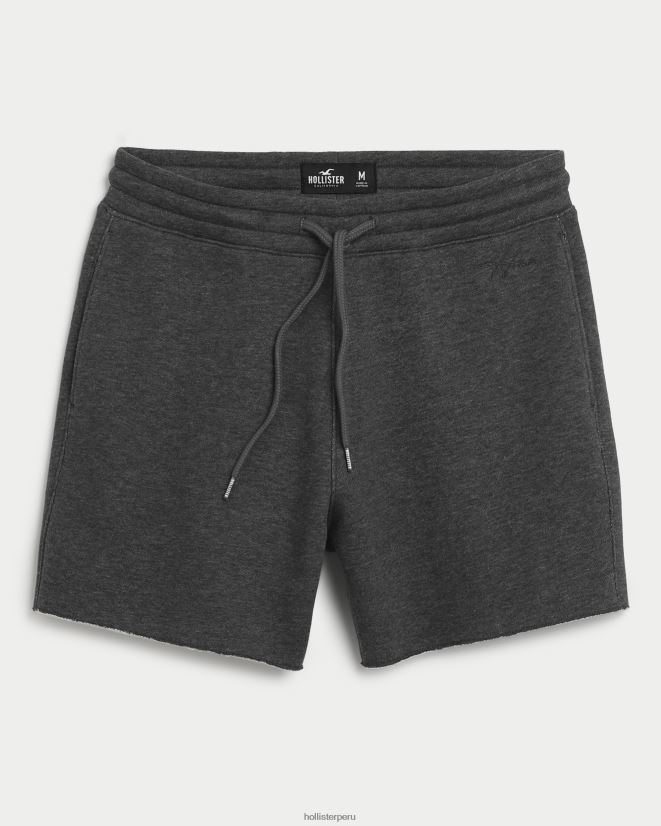 educación física Hollister pantalones cortos de lana 5'' gris jaspeado oscuro 086N621161 hombres fondos