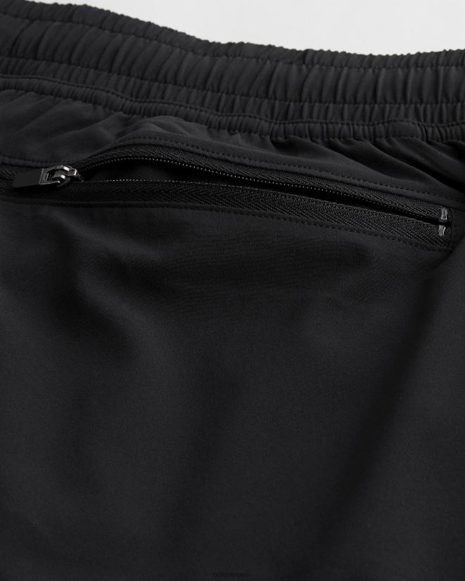 educación física Hollister pantalones cortos gilly hicks forrados activos 5\'\' negro 086N621216 hombres fondos