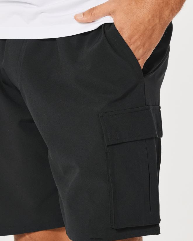 educación física Hollister shorts cargo sin forro gilly hicks active 7\'\' negro 086N621349 hombres fondos