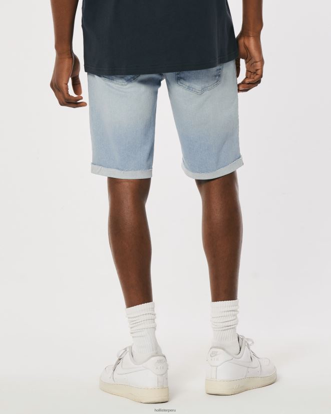 educación física Hollister shorts de mezclilla skinny lavado claro 9\'\' lavado ligero 086N621232 hombres fondos