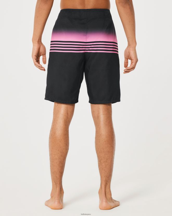 educación física Hollister shorts de playa 9\'\' raya rosa 086N621328 hombres fondos