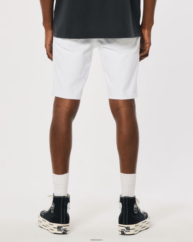 educación física Hollister shorts vaqueros pitillo blancos rasgados 9\'\' blanco rasgado 086N621229 hombres fondos