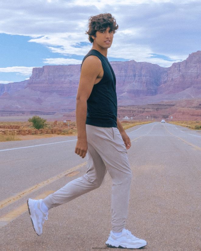 educación física Hollister joggers activos gilly hicks broncearse 086N621346 hombres fondos