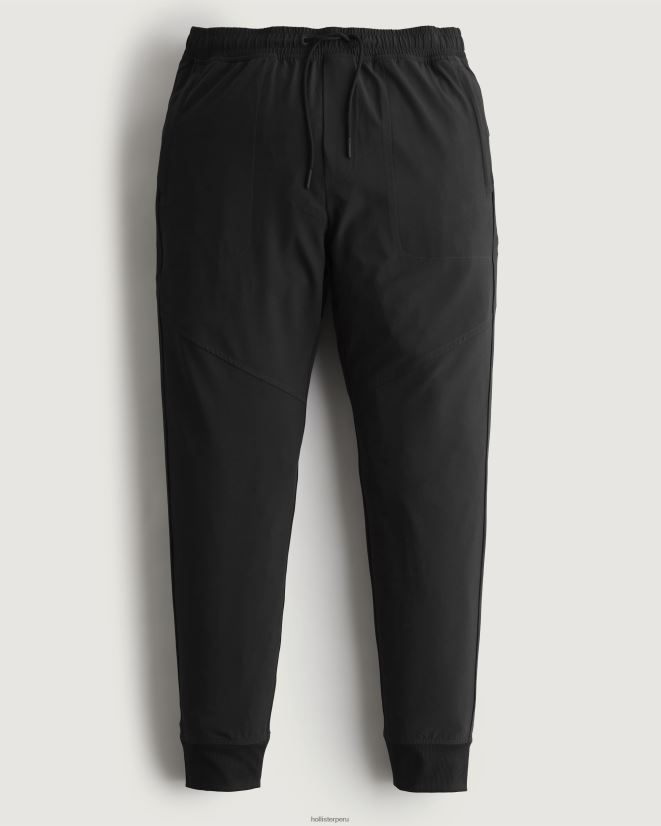 educación física Hollister joggers activos gilly hicks negro 086N621385 hombres fondos