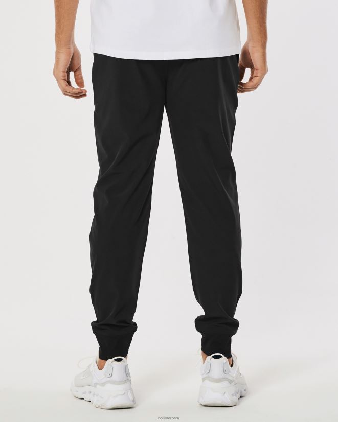 educación física Hollister joggers activos gilly hicks negro 086N621385 hombres fondos