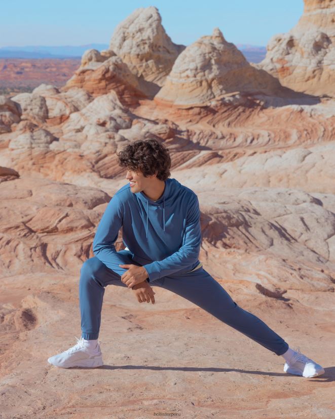 educación física Hollister joggers gilly hicks active recharge Armada 086N621317 hombres fondos