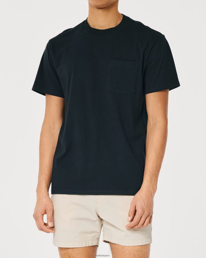 educación física Hollister pantalones cortos jogger de sarga 5\'\' caqui claro 086N621392 hombres fondos