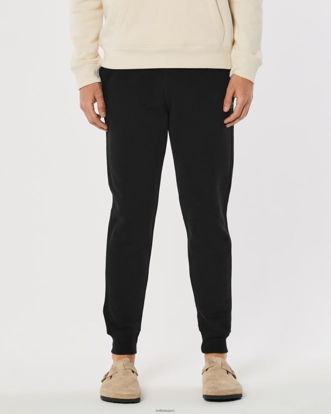 educación física Hollister pantalones de chándal Feel Good Fleece Logo Icon negro 086N621181 hombres fondos