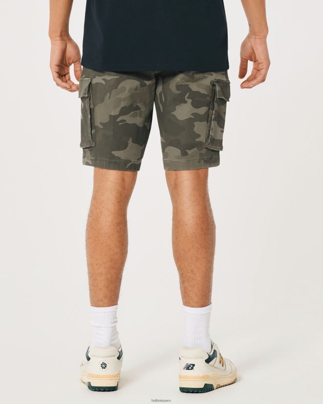 educación física Hollister shorts tipo jogger cargo de sarga 9\'\' camuflaje 086N621233 hombres fondos