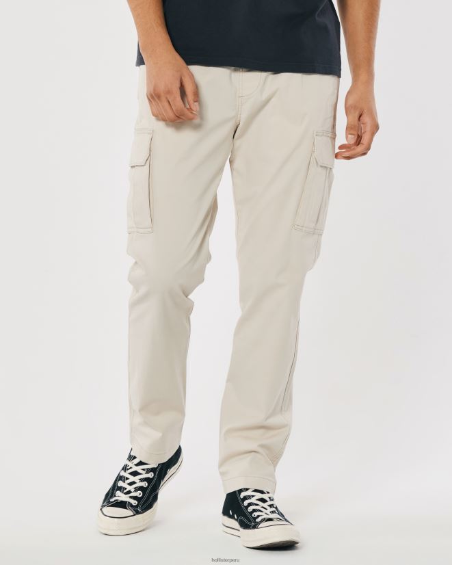 educación física Hollister pantalones cargo ajustados piedra 086N621305 hombres fondos