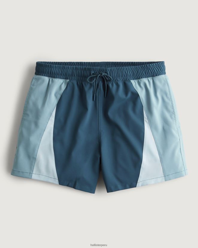 educación física Hollister bañador gilly hicks 5'' azul 086N621402 hombres fondos