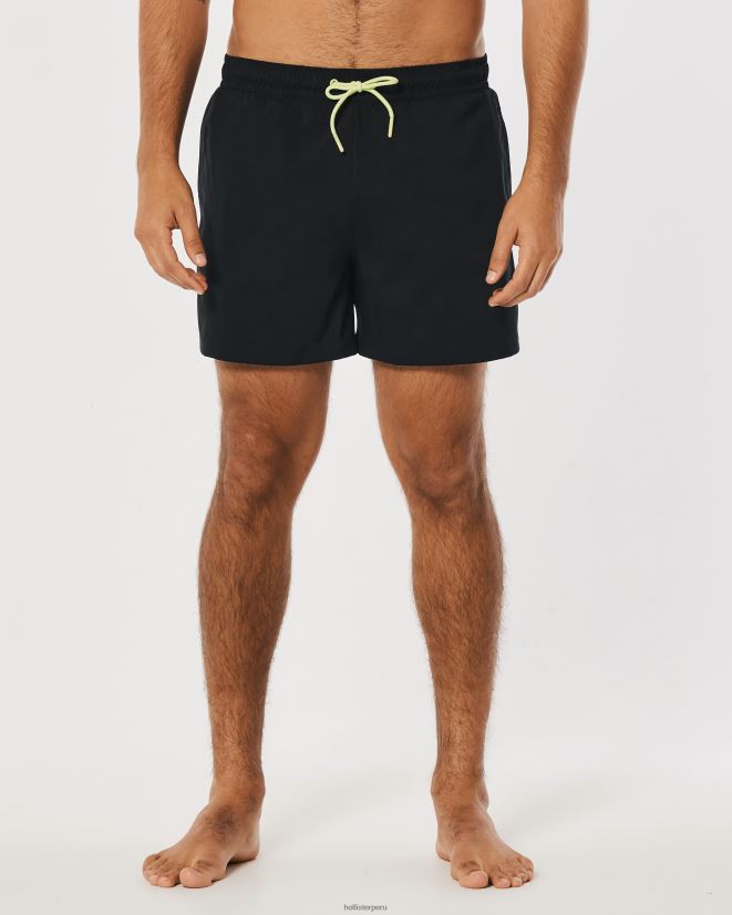 educación física Hollister bañador gilly hicks 5\'\' negro 086N621401 hombres fondos
