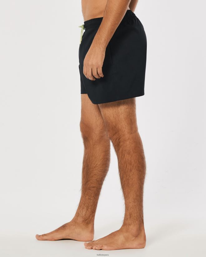 educación física Hollister bañador gilly hicks 5\'\' negro 086N621401 hombres fondos