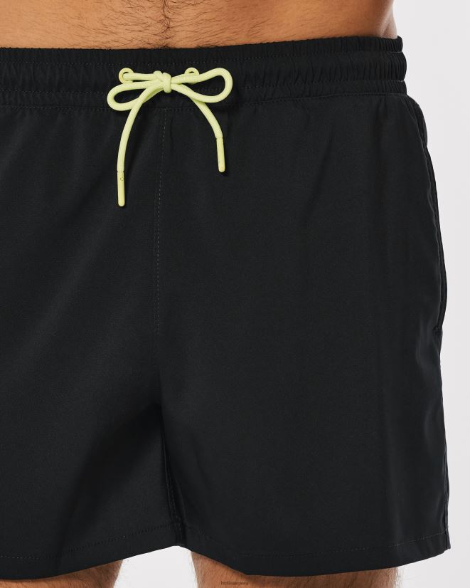 educación física Hollister bañador gilly hicks 5\'\' negro 086N621401 hombres fondos