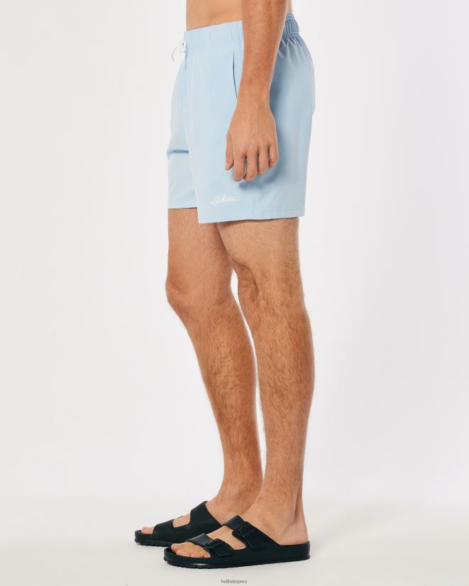 educación física Hollister traje de baño de guardia 5\'\' azul claro 086N621109 hombres fondos