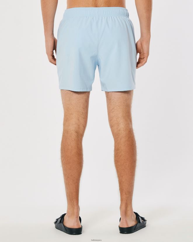 educación física Hollister traje de baño de guardia 5\'\' azul claro 086N621109 hombres fondos