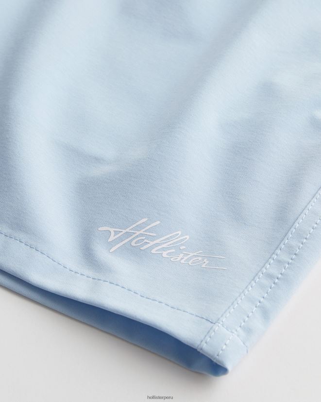 educación física Hollister traje de baño de guardia 5\'\' azul claro 086N621109 hombres fondos