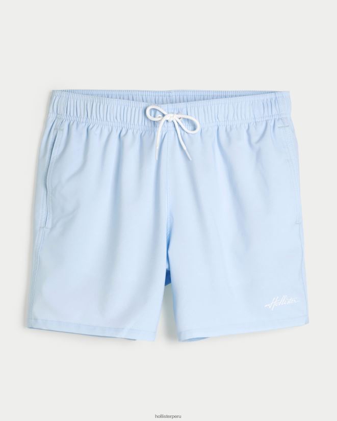 educación física Hollister traje de baño de guardia 5\'\' azul claro 086N621120 hombres fondos