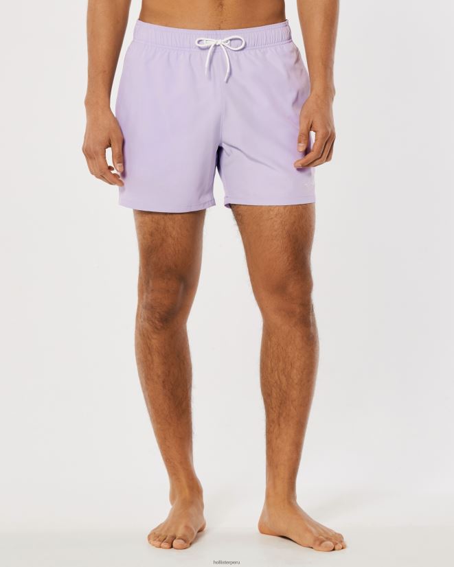 educación física Hollister traje de baño de guardia 5\'\' lila 086N621118 hombres fondos