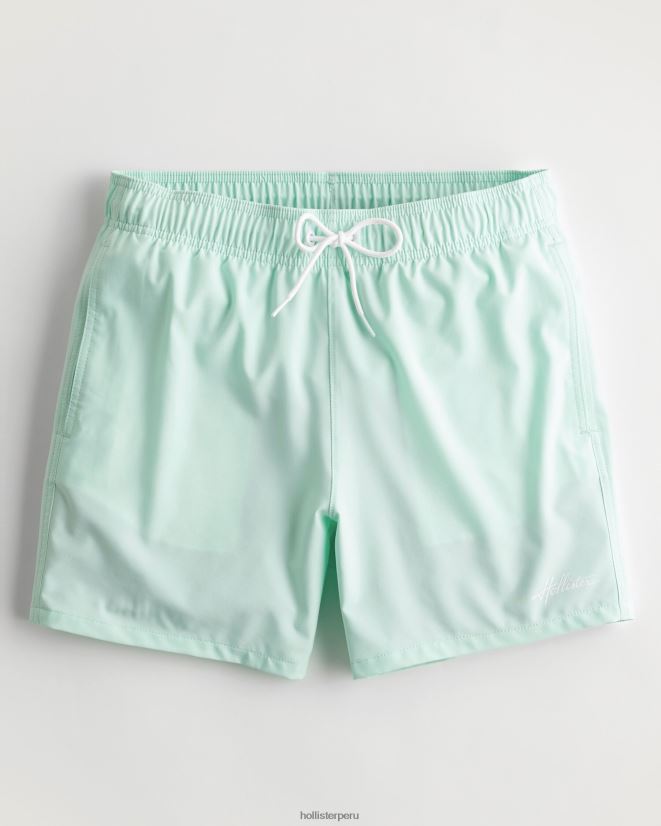 educación física Hollister traje de baño de guardia 5'' menta 086N621112 hombres fondos