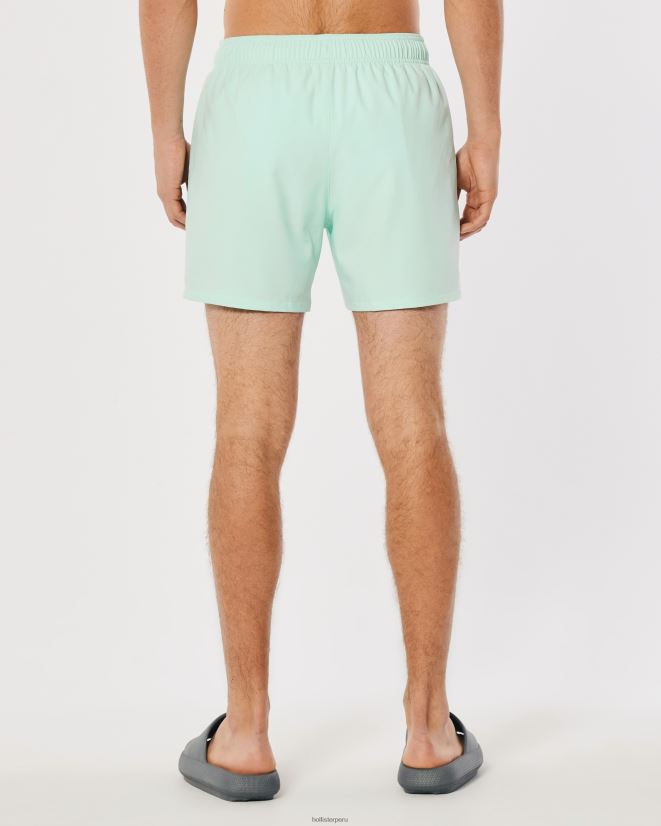 educación física Hollister traje de baño de guardia 5\'\' menta 086N621112 hombres fondos