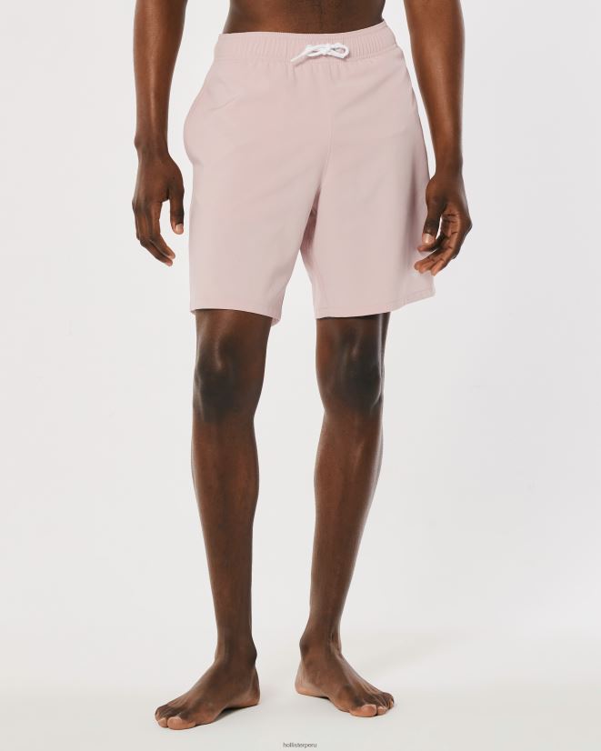 educación física Hollister traje de baño de guardia 7\'\' rosa 086N621309 hombres fondos