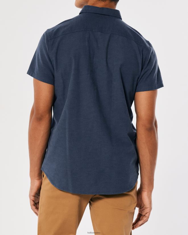 educación física Hollister camisa de manga corta con ícono del logo Armada 086N62923 hombres tapas