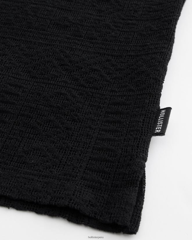 educación física Hollister camisa de manga corta con motivo texturizado sd negro/textura 086N62916 hombres tapas