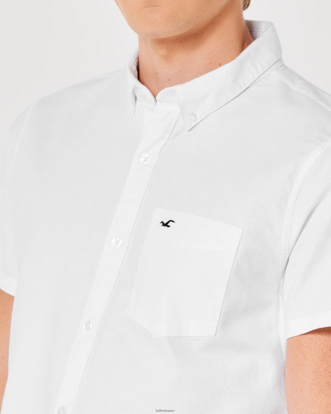 educación física Hollister paquete de 2 camisas oxford de manga corta multi 086N62913 hombres tapas
