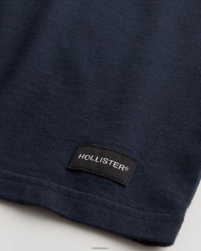 educación física Hollister camiseta holgada con bolsillos Armada 086N62899 hombres tapas