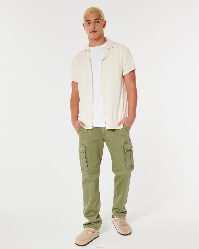 educación física Hollister camiseta refrescante relajada gris oscuro 086N62838 hombres tapas