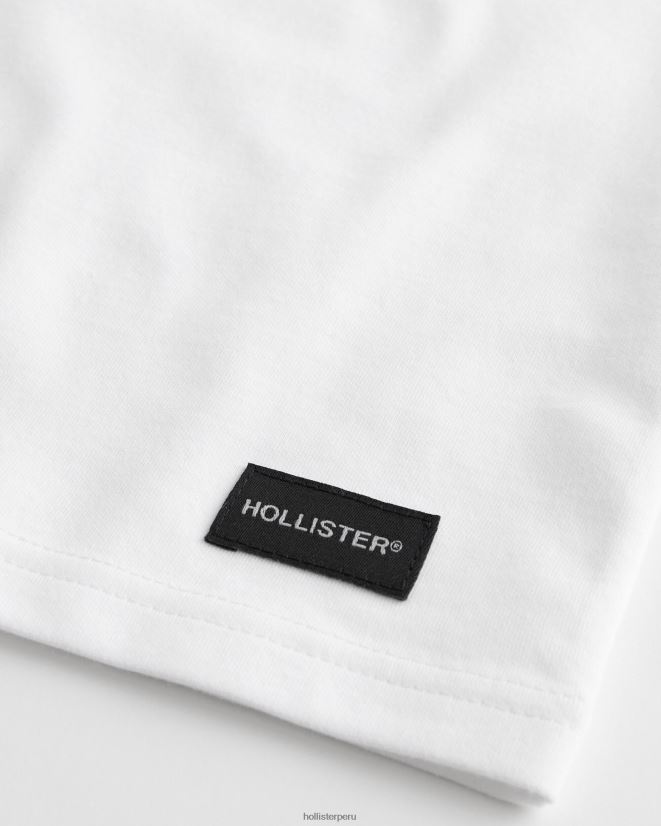 educación física Hollister camiseta refrescante relajada gris oscuro 086N62838 hombres tapas