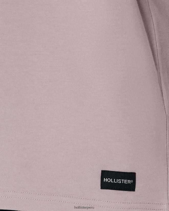 educación física Hollister camiseta refrescante relajada púrpura 086N62950 hombres tapas