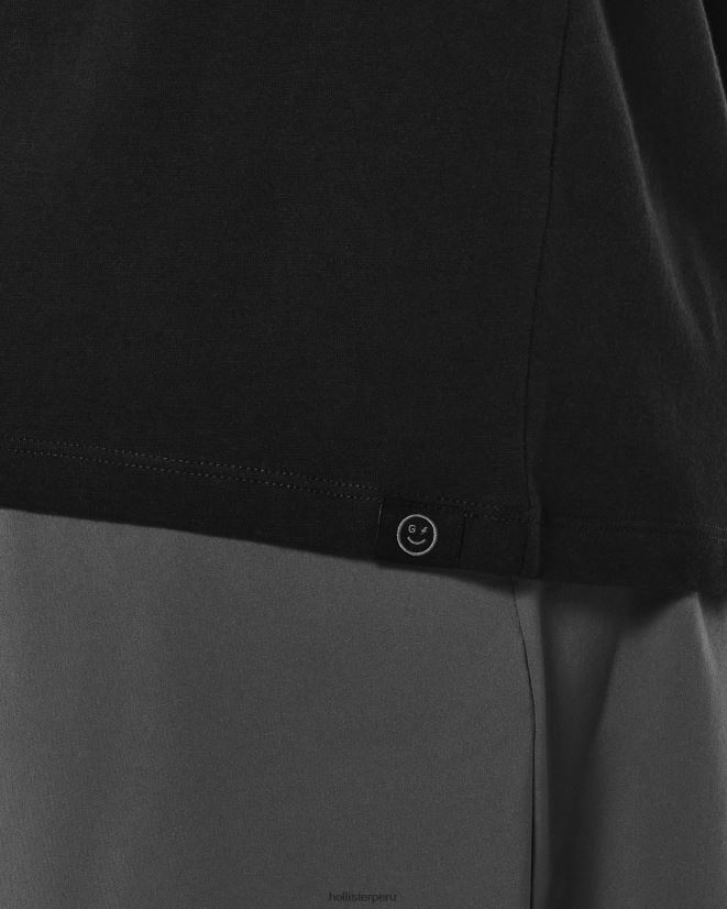 educación física Hollister camiseta sin mangas gilly hicks active essentials negro 086N621083 hombres tapas