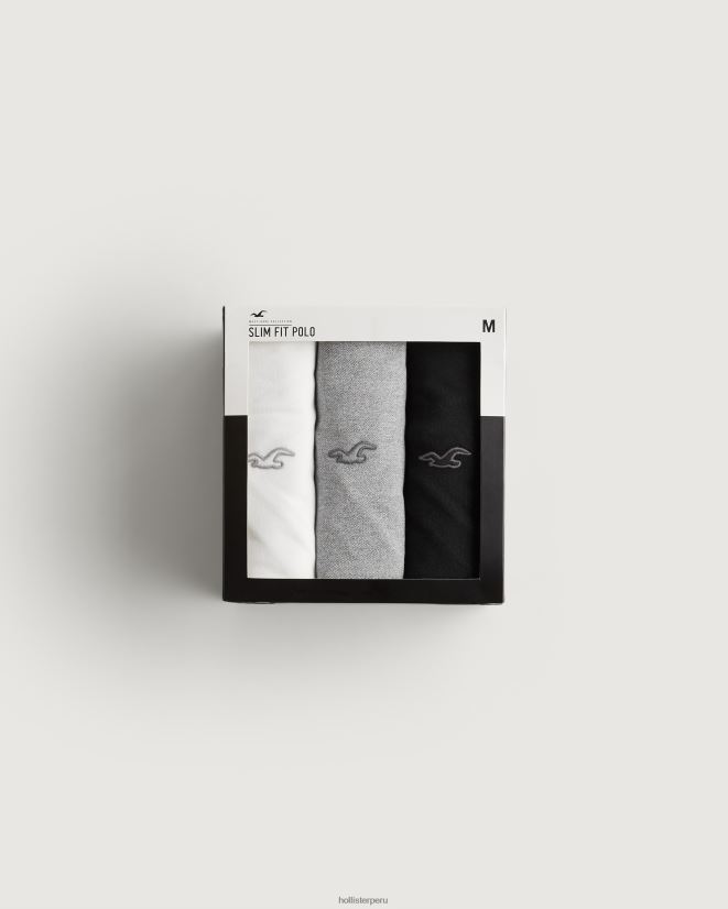 educación física Hollister polo con ícono del logo multi 086N62906 hombres tapas