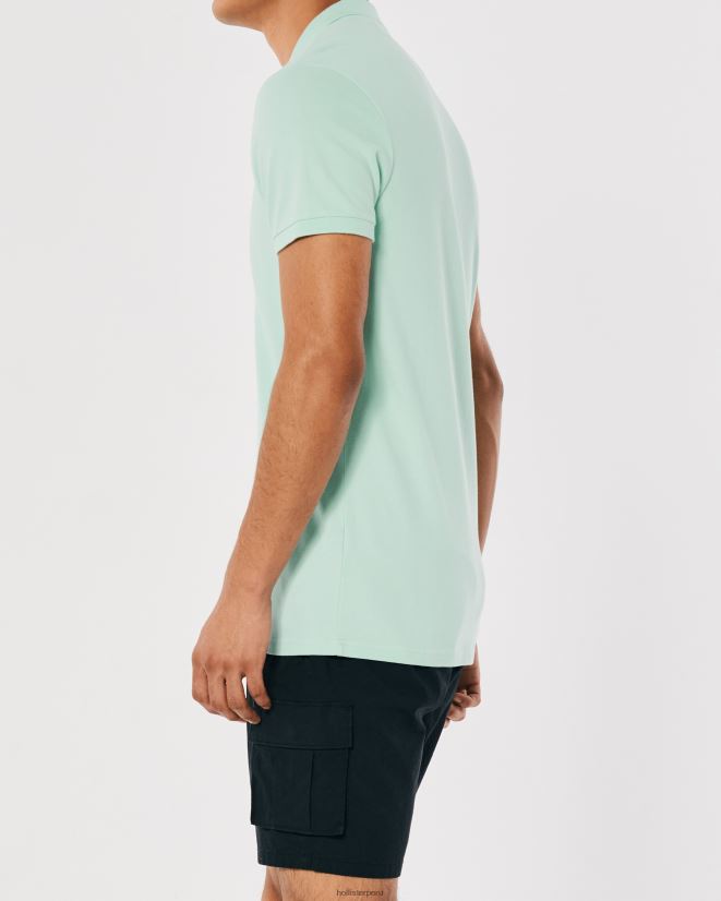 educación física Hollister polo icono del logotipo menta 086N62804 hombres tapas