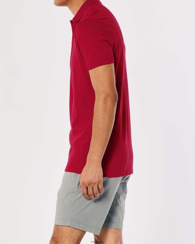 educación física Hollister polo icono del logotipo rojo 086N62802 hombres tapas