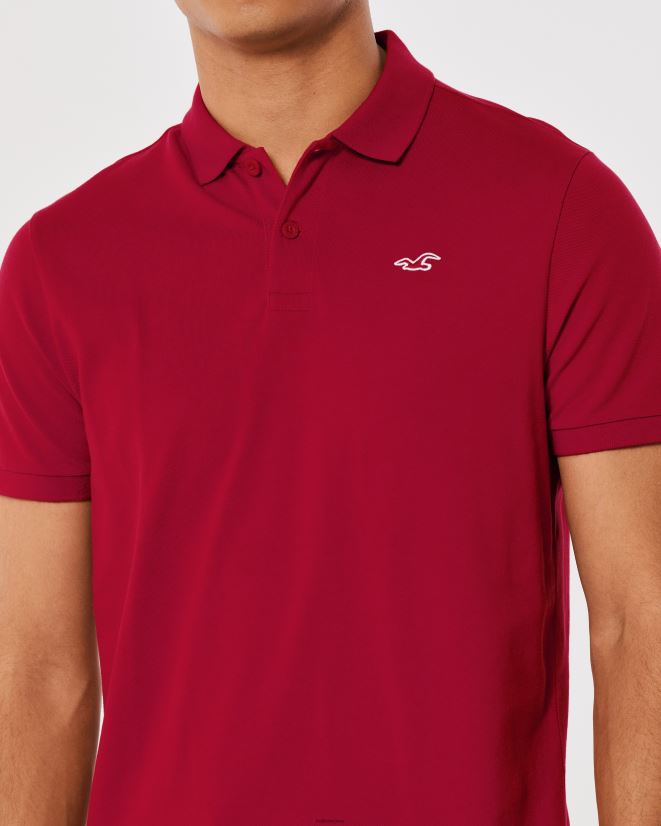 educación física Hollister polo icono del logotipo rojo 086N62802 hombres tapas