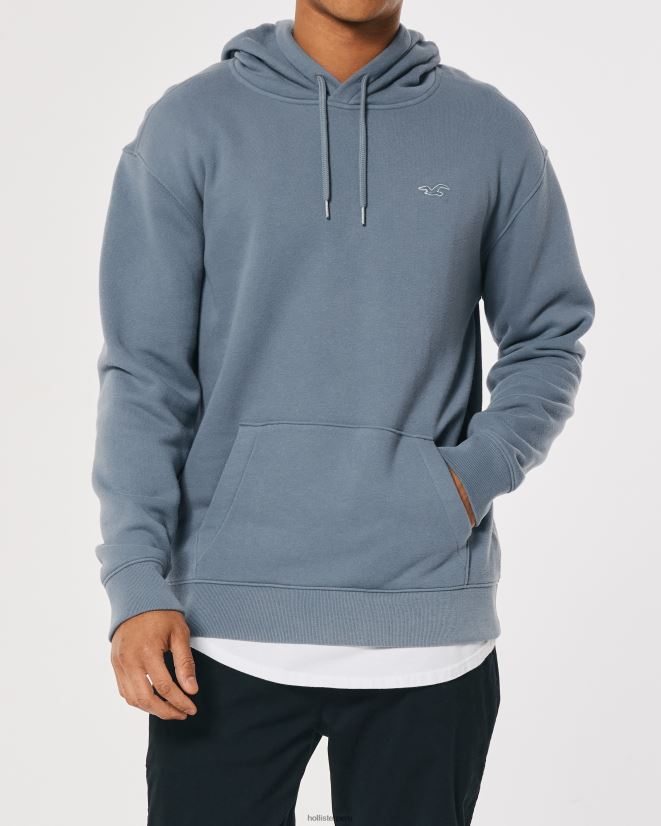 educación física Hollister sudadera con capucha pizarra 086N621066 hombres tapas