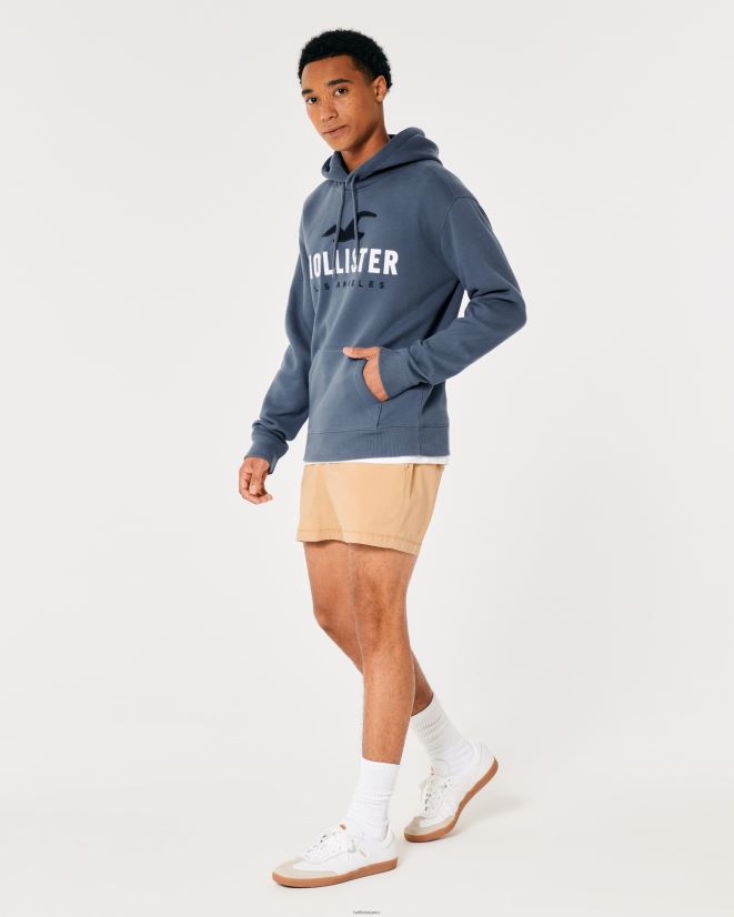 educación física Hollister sudadera con capucha y logo gráfico Armada 086N62984 hombres tapas