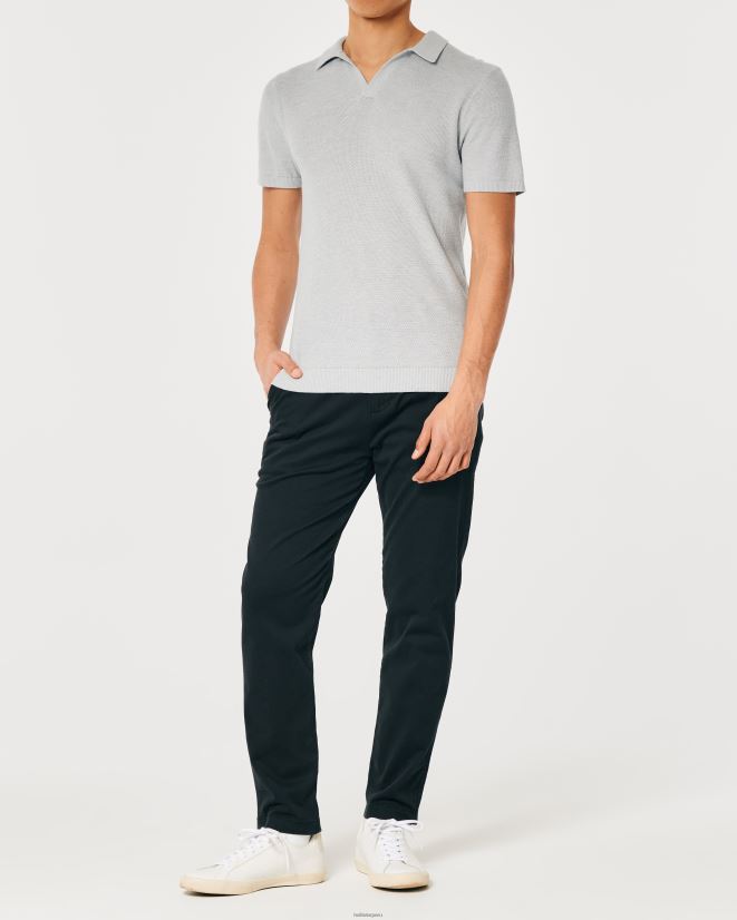 educación física Hollister polo con cuello johnny gris 086N62792 hombres tapas