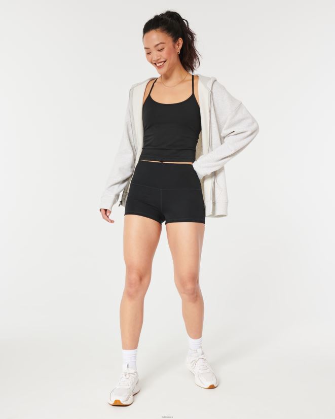 educación física Hollister braguitas gilly hicks active recharge de talle alto de 2\'\' negro 086N62668 mujer fondos