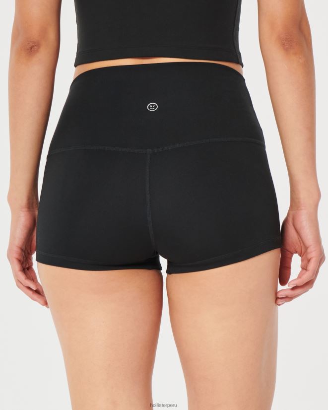 educación física Hollister braguitas gilly hicks active recharge de talle alto de 2\'\' negro 086N62668 mujer fondos