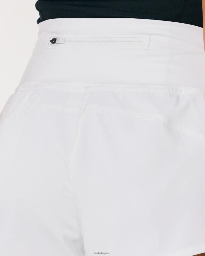 educación física Hollister pantalones cortos activos con forro gilly hicks 3\'\' blanco 086N62664 mujer fondos